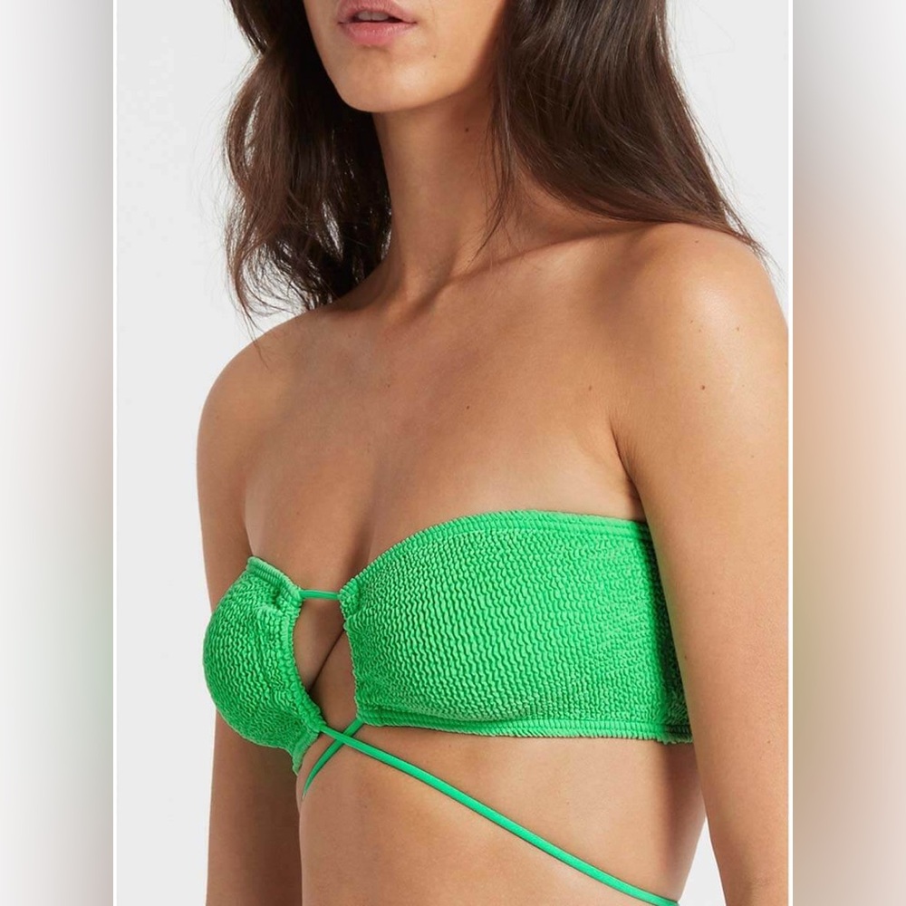 Bondeye Margarita Bandeau in Apply Green